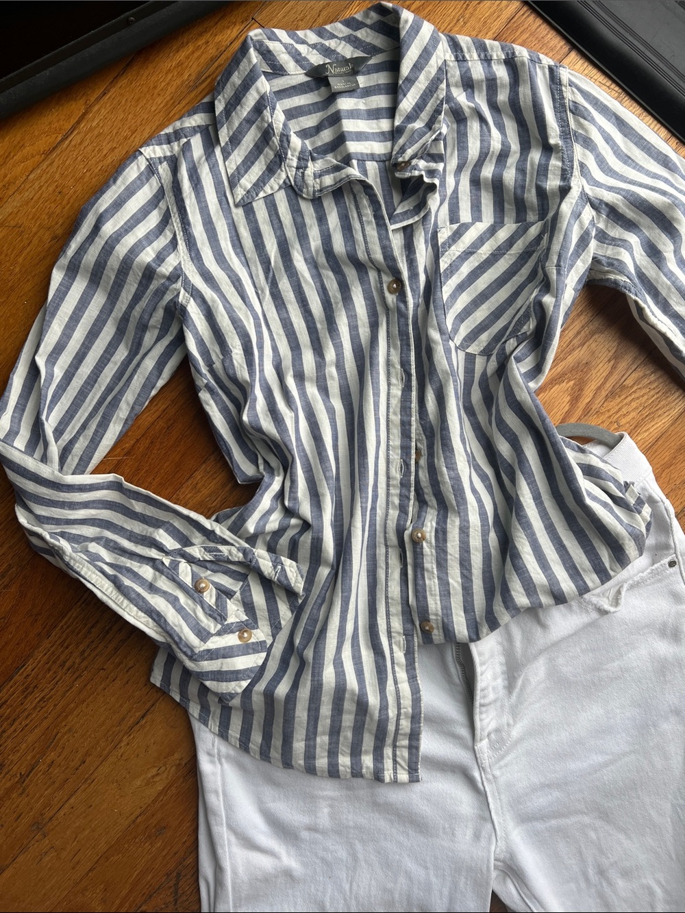 Cabela’s Natural Reflections Cabana Stripe Button‑Down / small